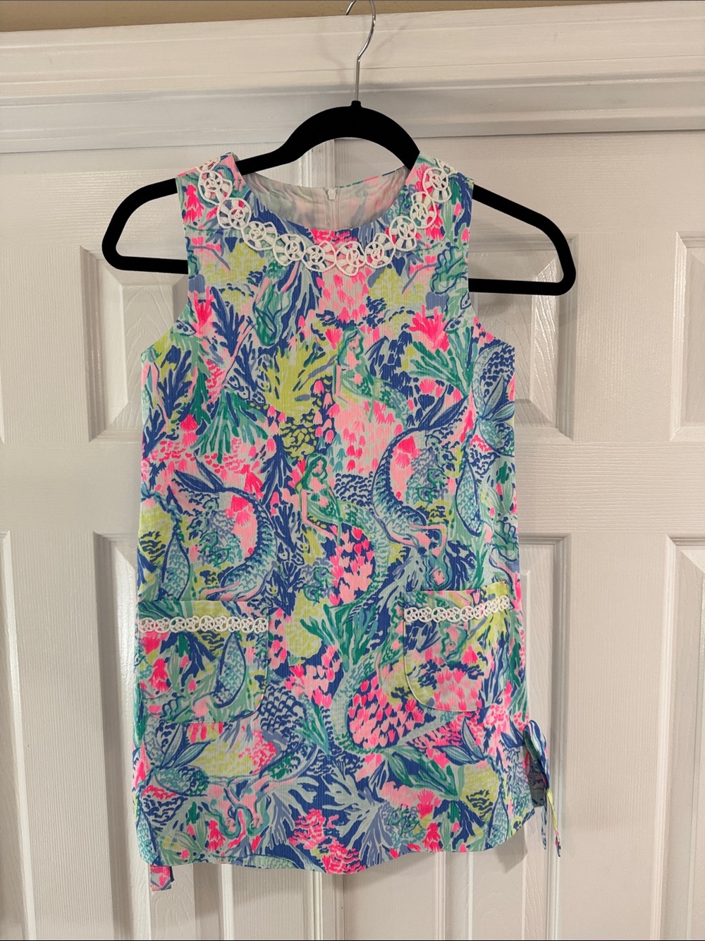 Lilly Pulitzer Sleeveless Tank in Pink, Blue & Green Floral Print